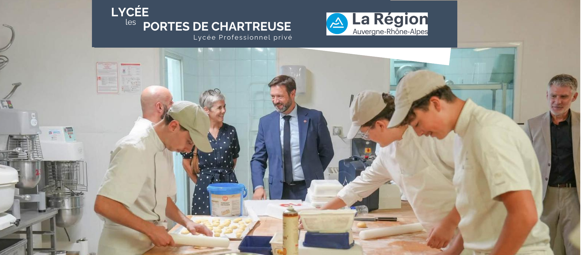 Inauguration au lycée Les Portes de Chartreuse par M. Pannekoucke